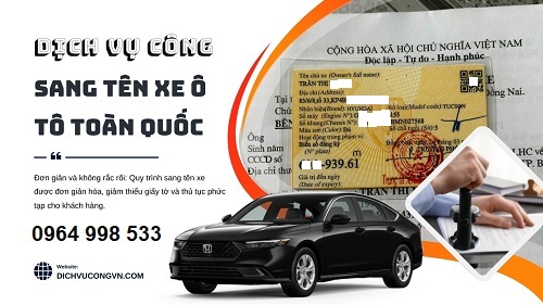 Làm sang tên xe siêu nhanh tại Hậu Giang