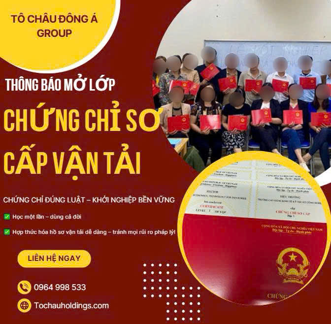 Tô Châu Đông Á – Hỗ Trợ Cấp Chứng Chỉ Sơ Cấp Vận Tải Nhanh, Hợp Pháp Toàn Quốc