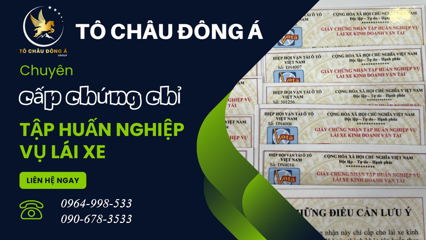Cung cấp lại thẻ tập huấn nghiệp vụ lái xe hết kỳ hạn quá 3 năm tại Bắc Giang