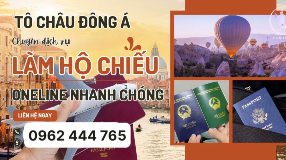 LÀM HỘ CHIẾU NHANH, THỦ TỤC ONLINE  SIÊU  ĐƠN GIẢN tại Đồng Tháp.