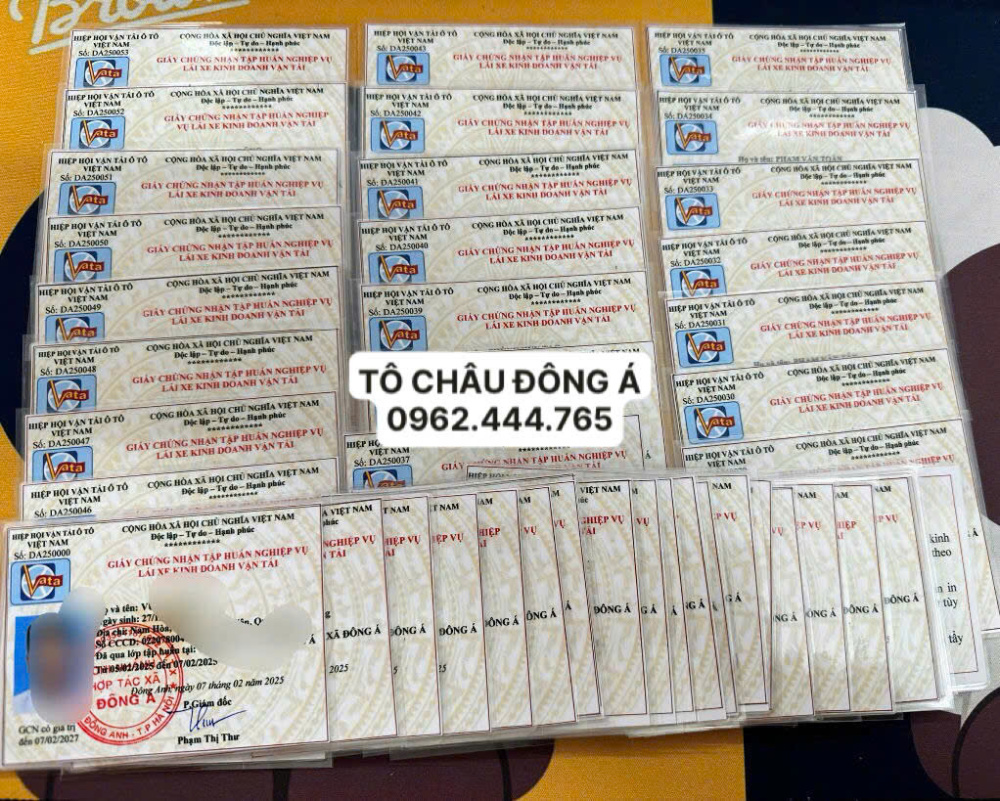 NHẬN LÀM CHỨNG CHỈ TẬP HUẤN LÁI XE NHANH  tại  AN GIANG