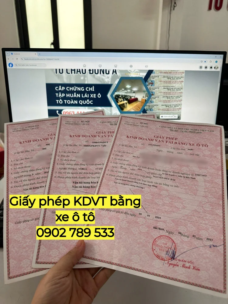Dịch vụ làm giấy phép kinh doanh vận tải