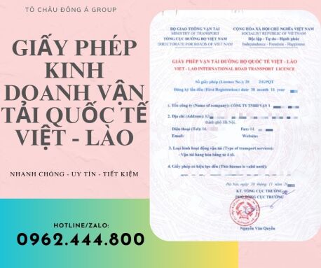 Xin Giấy Phép Kinh Doanh Vận Tải Quốc Tế Việt - Lào Uy Tín Tại Hồ Chí Minh