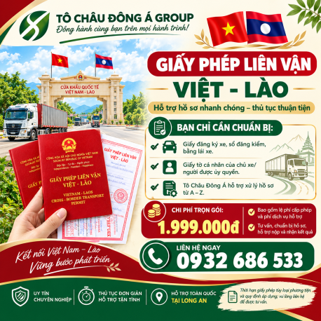 XIN GIẤY PHÉP LIÊN VẬN VIỆT - LÀO TOÀN QUỐC